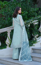 Inayat Premium MOONLIGHT outfit with raw silk trouser and silk inner